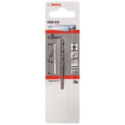 Bosch Metallbohrer HSS-Co, DIN 338, 3x33x61mm, 1er-Pack Nr. 2608585842