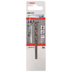Bosch Metallbohrer HSS-Co, DIN 338, 4,1x43x75mm, 1er-Pack Nr. 2608585847