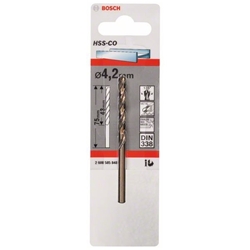Bosch Metallbohrer HSS-Co, DIN 338, 4,2x43x75mm, 1er-Pack Nr. 2608585848