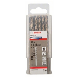 Bosch Metallbohrer HSS-Co, DIN 338, 6,5x63x101mm, 10er-Pack Nr. 2608585890