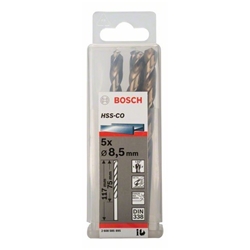 Bosch Metallbohrer HSS-Co, DIN 338, 8,5x75x117mm, 5er-Pack Nr. 2608585895