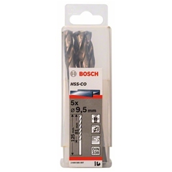 Bosch Metallbohrer HSS-Co, DIN 338, 9,5x81x125mm, 5er-Pack Nr. 2608585897