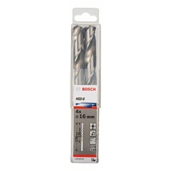 Bosch Metallbohrer HSS-G, DIN 338 mit reduziertem Schaft, 16x120x178mm, 4er-Pack Nr. 2608585595
