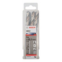 Bosch Metallbohrer HSS-G, DIN 338, 10,1x87x133mm, 5er-Pack Nr. 2608585522