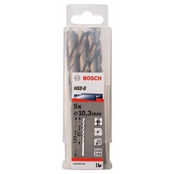 Bosch Metallbohrer HSS-G, DIN 338, 10,3x87x133mm, 5er-Pack Nr. 2608585524