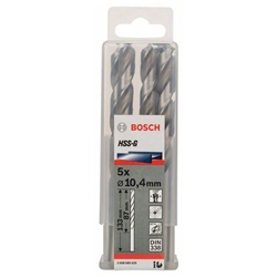 Bosch Metallbohrer HSS-G, DIN 338, 10,4x87x133mm, 5er-Pack Nr. 2608585525