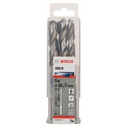 Bosch Metallbohrer HSS-G, DIN 338, 10,7x94x142mm, 5er-Pack Nr. 2608585527