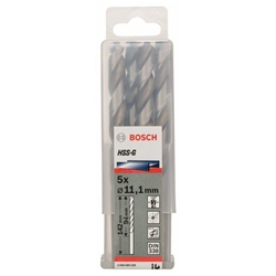 Bosch Metallbohrer HSS-G, DIN 338, 11,1x94x142mm, 5er-Pack Nr. 2608585530