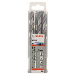 Bosch Metallbohrer HSS-G, DIN 338, 11,4x94x142mm, 5er-Pack Nr. 2608585533
