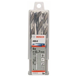 Bosch Metallbohrer HSS-G, DIN 338, 11,7x94x142mm, 5er-Pack Nr. 2608585535