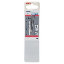 Bosch Metallbohrer HSS-G, DIN 338, 2x24x49mm, 2er-Pack Nr. 2608585908