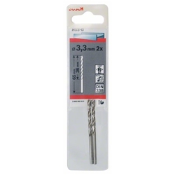 Bosch Metallbohrer HSS-G, DIN 338, 3,3x36x65mm, 2er-Pack Nr. 2608585913