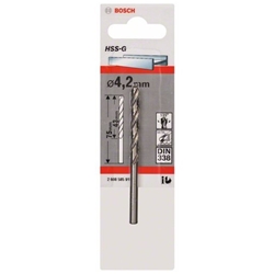 Bosch Metallbohrer HSS-G, DIN 338, 4,2x43x75mm, 1er-Pack Nr. 2608585918