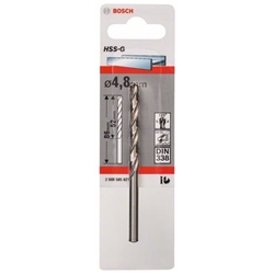 Bosch Metallbohrer HSS-G, DIN 338, 4,8x52x86mm, 10er-Pack Nr. 2608585921