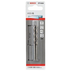 Bosch Metallbohrer HSS-G, DIN 338, 4x43x75mm, 2er-Pack Nr. 2608585916