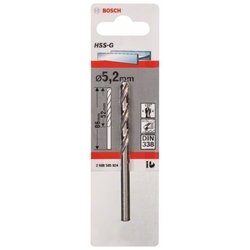 Bosch Metallbohrer HSS-G, DIN 338, 5,2x52x86mm, 1er-Pack Nr. 2608585924