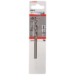 Bosch Metallbohrer HSS-G, DIN 338, 5,5x57x93mm, 1er-Pack Nr. 2608585925