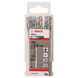 Bosch Metallbohrer HSS-G, DIN 338, 5,6x57x93mm, 10er-Pack Nr. 2608585494