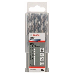 Bosch Metallbohrer HSS-G, DIN 338, 7,3x69x109mm, 10er-Pack Nr. 2608585502