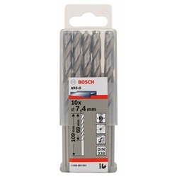Bosch Metallbohrer HSS-G, DIN 338, 7,4x69x109mm, 10er-Pack Nr. 2608585503