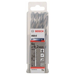 Bosch Metallbohrer HSS-G, DIN 338, 9,2x81x125mm, 5er-Pack Nr. 2608585516
