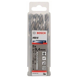 Bosch Metallbohrer HSS-G, DIN 338, 9,4x81x125mm, 5er-Pack Nr. 2608585518