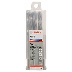 Bosch Metallbohrer HSS-G, DIN 338, 9,7x87x133mm, 5er-Pack Nr. 2608585520