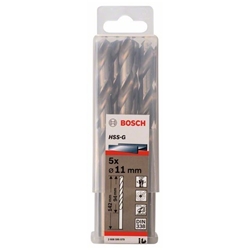 Bosch Metallbohrer HSS-G, DIN 338, 11,0x94x142mm, 5er-Pack Nr. 2608595079