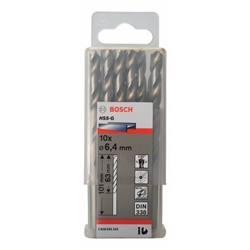 Bosch Metallbohrer HSS-G, DIN 338, 6,4x63x101mm, 10er-Pack Nr. 2608595335
