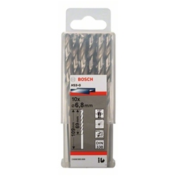 Bosch Metallbohrer HSS-G, DIN 338, 6,8x69x109mm, 10er-Pack Nr. 2608595069