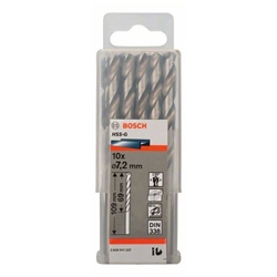 Bosch Metallbohrer HSS-G, DIN 338, 7,2x69x109mm, 10er-Pack Nr. 2608595337