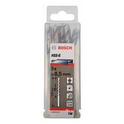 Bosch Metallbohrer HSS-G, DIN 338, 8,5x75x125mm, 5er-Pack Nr. 2608595073