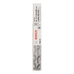 Bosch Metallbohrer HSS-G, DIN 340, 7x102x156mm, 5er-Pack Nr. 2608596825