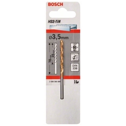 Bosch Metallbohrer HSS-TiN, DIN 338, 3,5x39x70mm Nr. 2608596686
