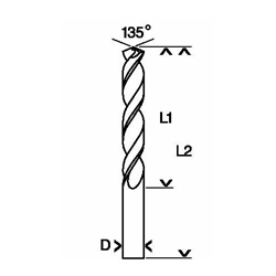 Bosch Metallbohrer HSS-TiN, DIN 338, 3,5x39x70mm Nr. 2608596686