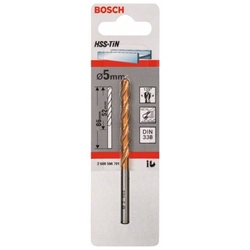 Bosch Metallbohrer HSS-TiN, DIN 338, 5x52x86mm Nr. 2608596701