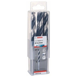 Bosch Metallspiralbohrer HSS PointTeQ, DIN 338, 11,5mm, 5er-Pack Nr. 2608577283