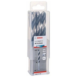 Bosch Metallspiralbohrer HSS PointTeQ, DIN 338, 11,6mm, 5er-Pack Nr. 2608577284