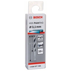 Bosch Metallspiralbohrer HSS PointTeQ, DIN 338, 3,1mm, 10er-Pack Nr. 2608577199