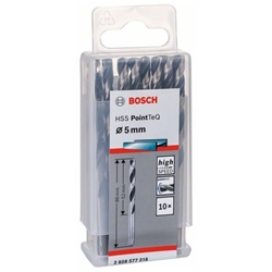 Bosch Metallspiralbohrer HSS PointTeQ, DIN 338, 5,0mm, 10er-Pack Nr. 2608577218