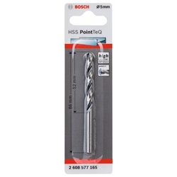 Bosch Metallspiralbohrer HSS PointTeQ, DIN 338, 5,0mm, 1er-Pack Nr. 2608577165
