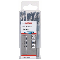 Bosch Metallspiralbohrer HSS PointTeQ, DIN 338, 6,0mm, 10er-Pack Nr. 2608577228