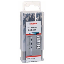 Bosch Metallspiralbohrer HSS PointTeQ, DIN 338, 6,1mm, 10er-Pack Nr. 2608577229