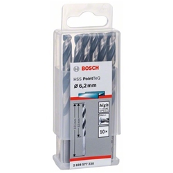 Bosch Metallspiralbohrer HSS PointTeQ, DIN 338, 6,2mm, 10er-Pack Nr. 2608577230