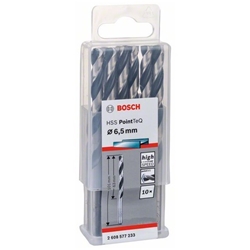 Bosch Metallspiralbohrer HSS PointTeQ, DIN 338, 6,5mm, 10er-Pack Nr. 2608577233