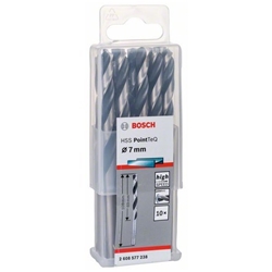 Bosch Metallspiralbohrer HSS PointTeQ, DIN 338, 7,0mm, 10er-Pack Nr. 2608577238