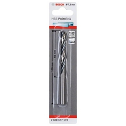 Bosch Metallspiralbohrer HSS PointTeQ, DIN 338, 7,5mm, 1er-Pack Nr. 2608577170