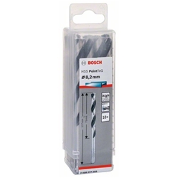 Bosch Metallspiralbohrer HSS PointTeQ, DIN 338, 8,2mm, 10er-Pack Nr. 2608577250