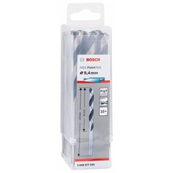 Bosch Metallspiralbohrer HSS PointTeQ, DIN 338, 9,4mm, 10er-Pack Nr. 2608577262