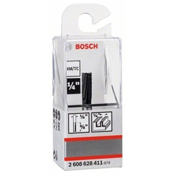 Bosch Nutfräser, 1/4-Zoll, D1 6,35mm, L 15,7mm, G 48mm, für Handfräsen Nr. 2608628411
